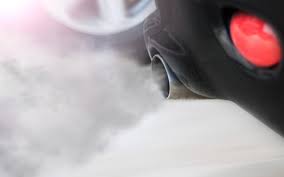Photo of a vehicle polluting the atmosphere