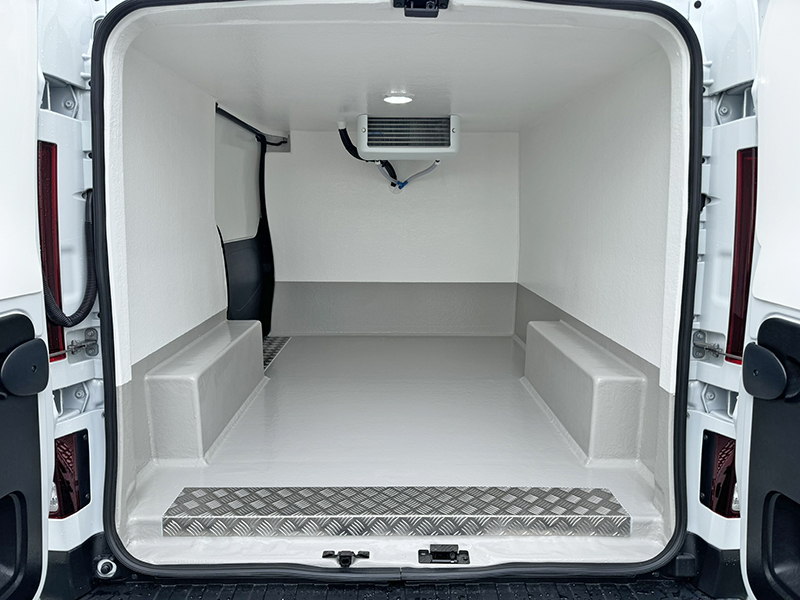 Fridge section of Nissan Primastar Refrigerated Van